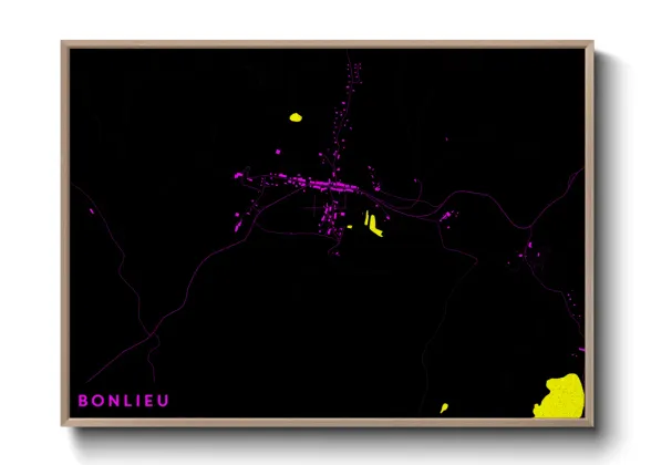 Une affiche de carte sur Bonlieu