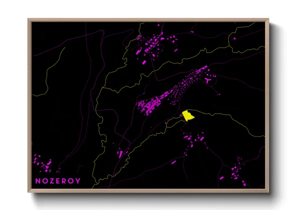 Une affiche de carte sur Nozeroy