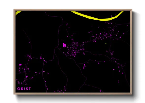 Une affiche de carte sur Orist