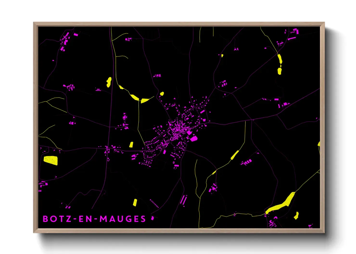 Un poster carteBotz-en-Mauges