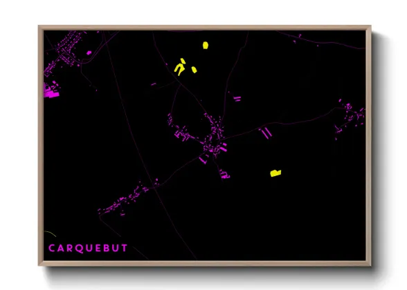 Une affiche de carte sur Carquebut