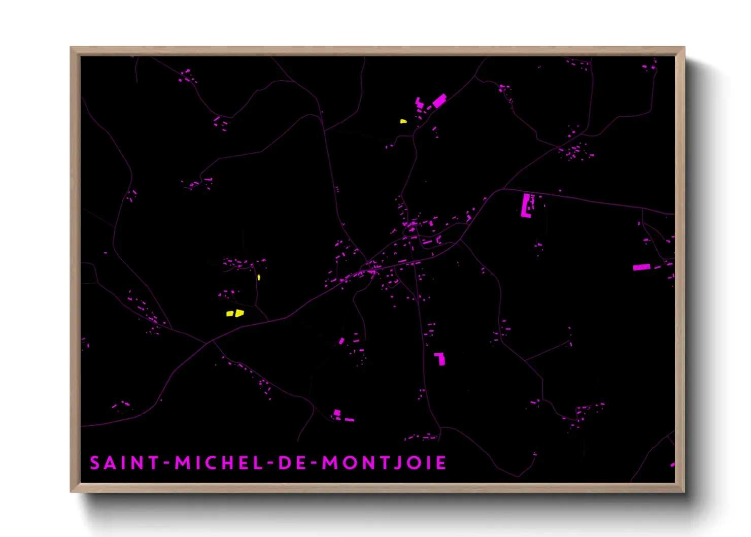 Un poster carteSaint-Michel-de-Montjoie