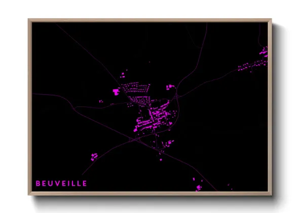 Une affiche de carte sur Beuveille