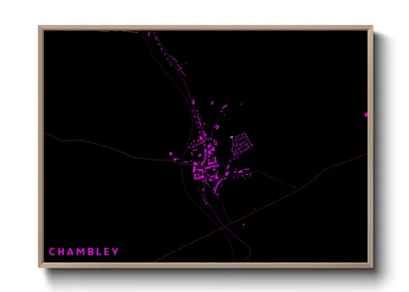 Une affiche de carte sur Chambley