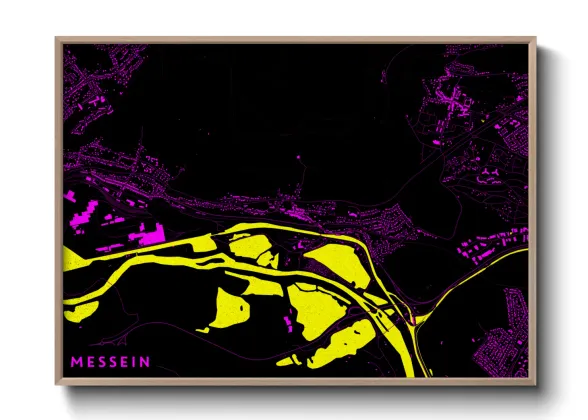 Une affiche de carte sur Messein