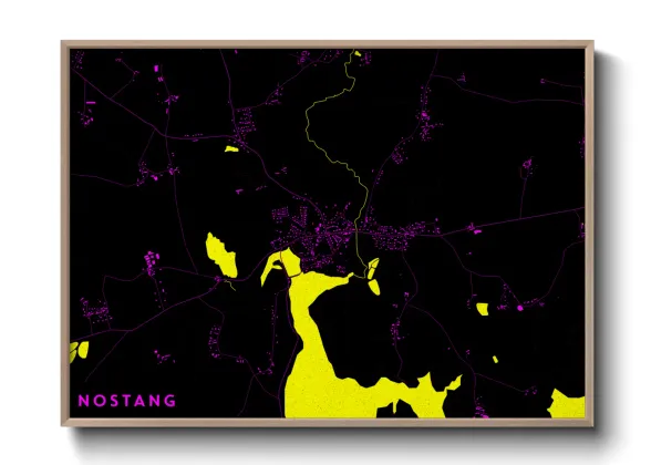Une affiche de carte sur Nostang