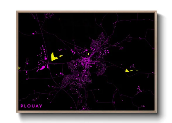 Une affiche de carte sur Plouay