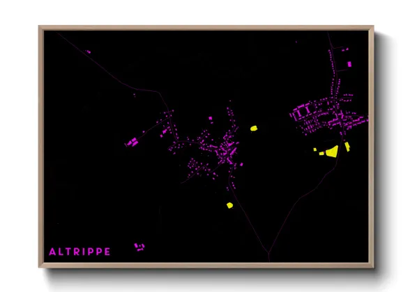 Une affiche de carte sur Altrippe