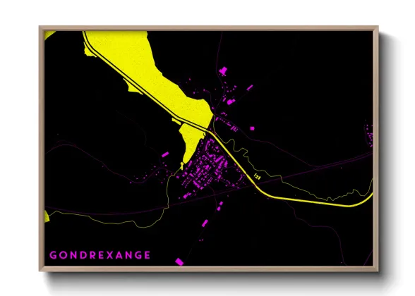 Une affiche de carte sur Gondrexange