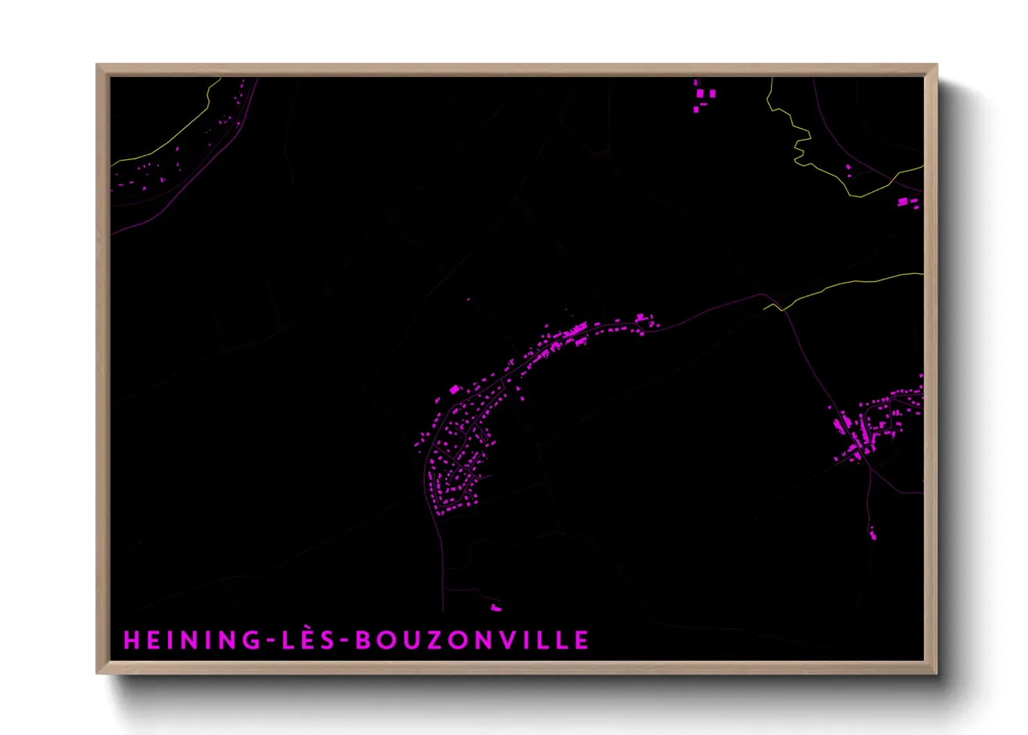 Un poster carteHeining-lès-Bouzonville