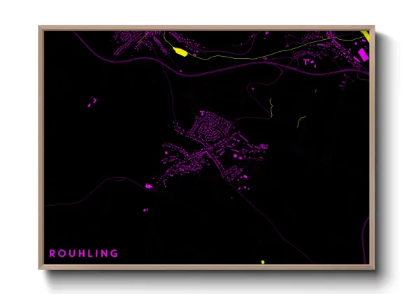 Une affiche de carte sur Rouhling