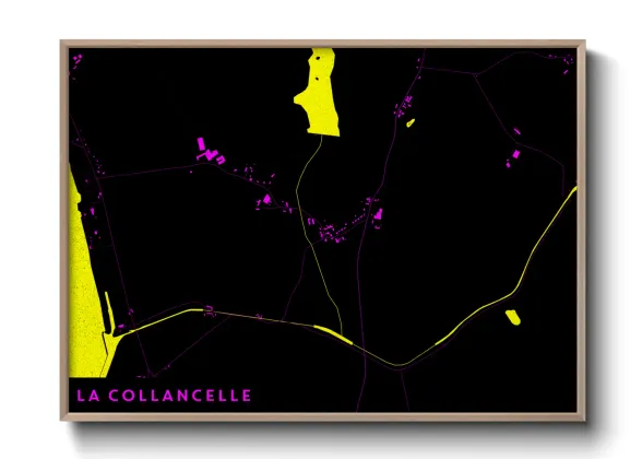 Une affiche de carte sur La Collancelle