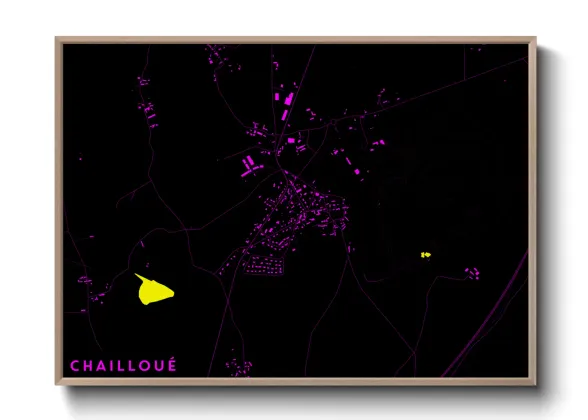 Une affiche de carte sur Chailloué