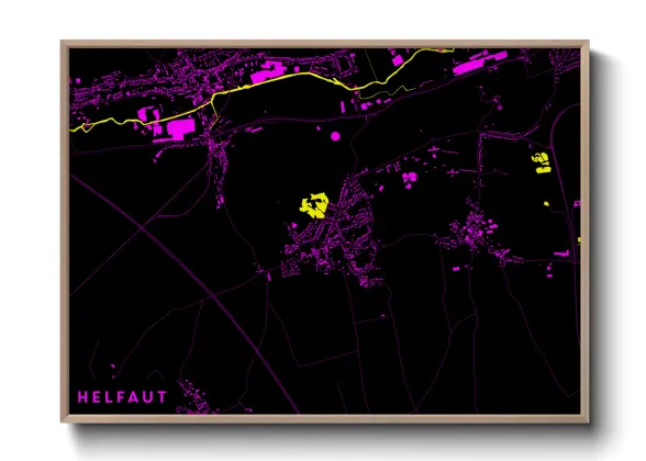 Une affiche de carte sur Helfaut