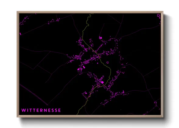 Une affiche de carte sur Witternesse
