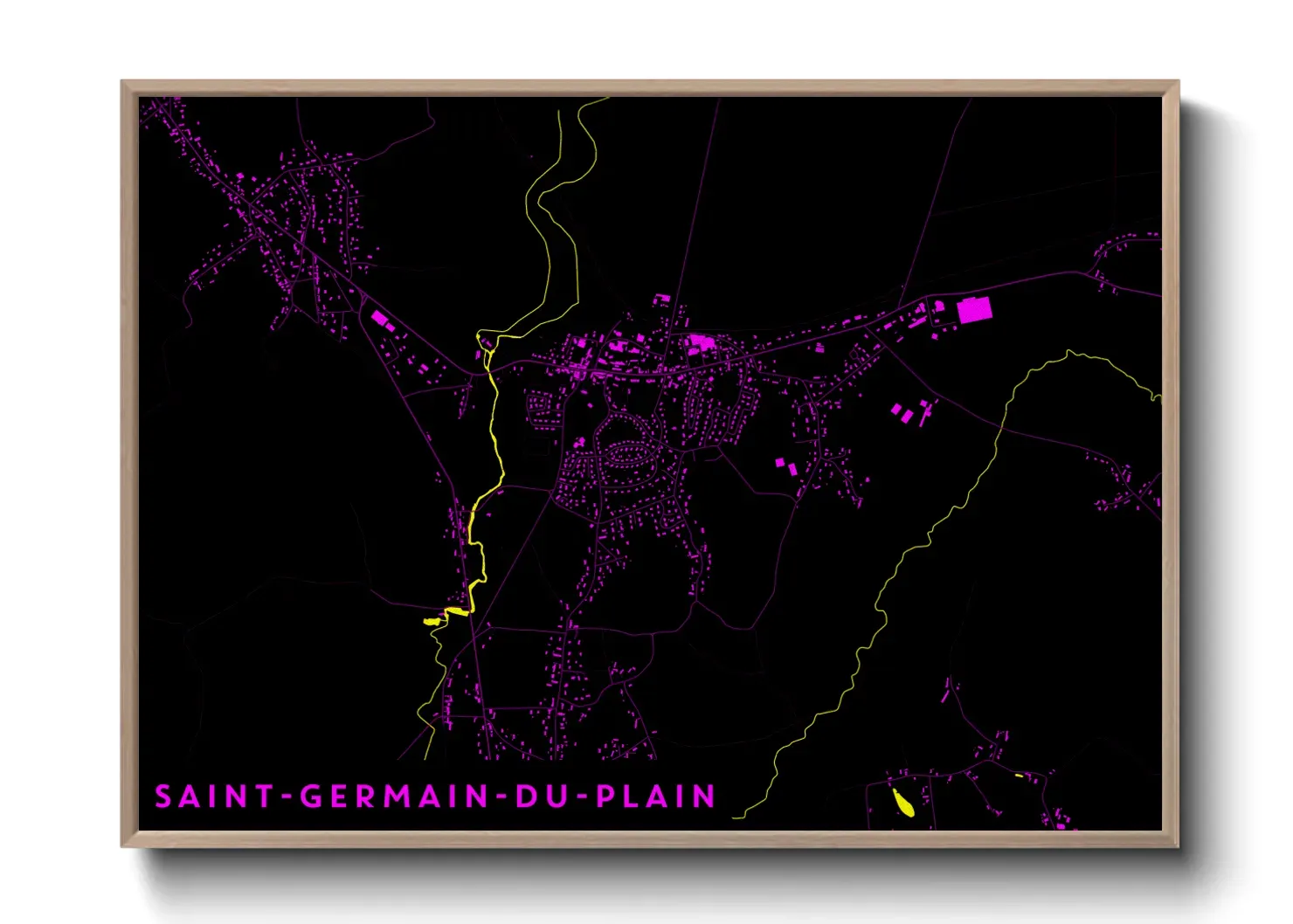 Un poster carteSaint-Germain-du-Plain