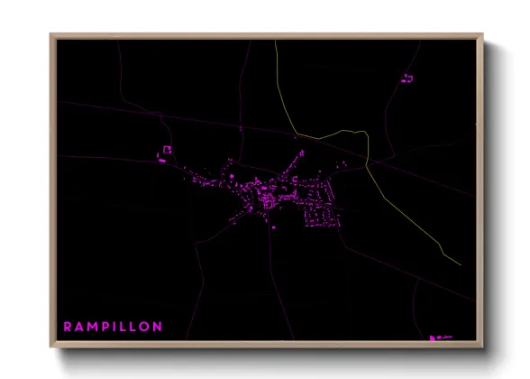 Une affiche de carte sur Rampillon