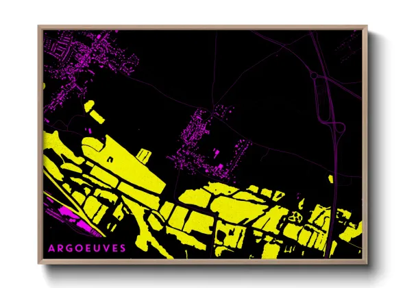 Une affiche de carte sur Argoeuves