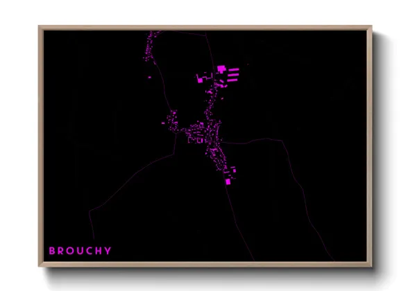 Une affiche de carte sur Brouchy