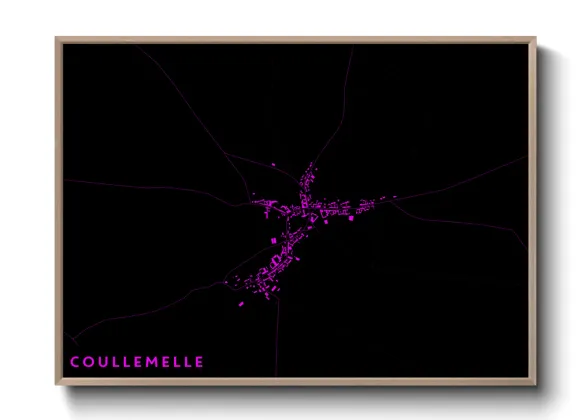 Une affiche de carte sur Coullemelle