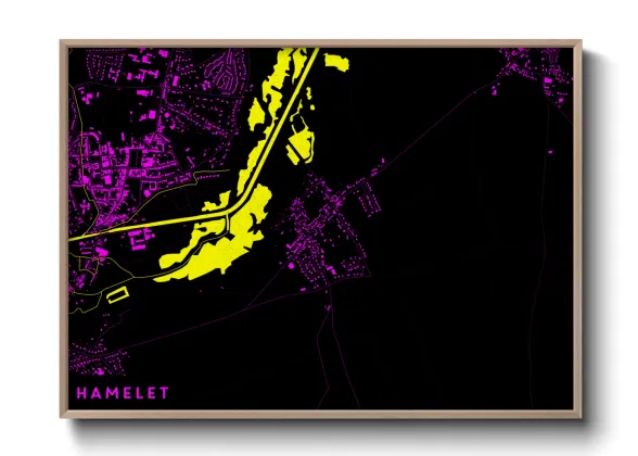 Une affiche de carte sur Hamelet