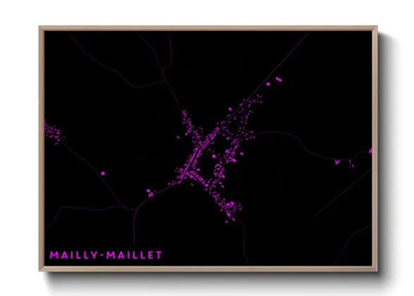 Une affiche de carte sur Mailly-Maillet