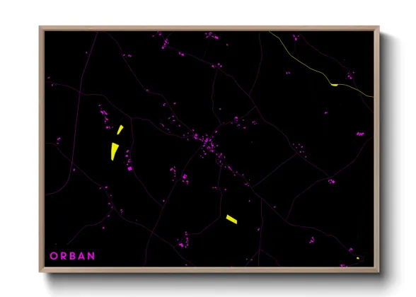 Une affiche de carte sur Orban