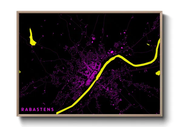 Une affiche de carte sur Rabastens