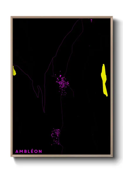 Une affiche de carte sur Ambléon