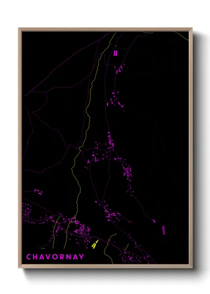 Une affiche de carte sur Chavornay