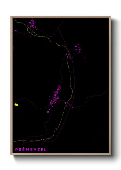 Une affiche de carte sur Prémeyzel