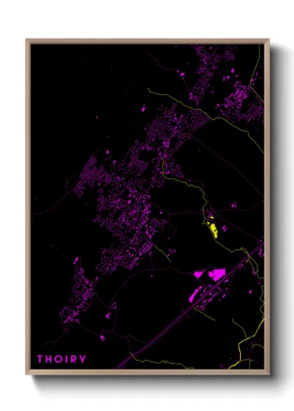 Une affiche de carte sur Thoiry