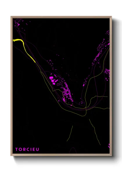 Une affiche de carte sur Torcieu