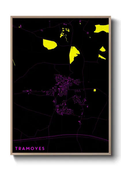Une affiche de carte sur Tramoyes
