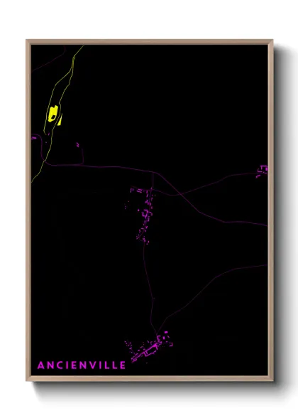 Une affiche de carte sur Ancienville