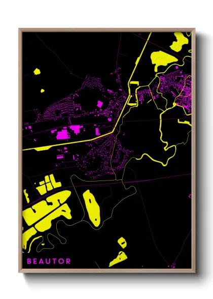 Une affiche de carte sur Beautor