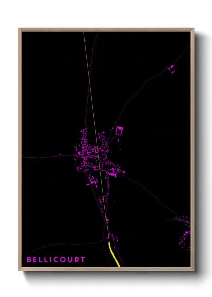 Une affiche de carte sur Bellicourt
