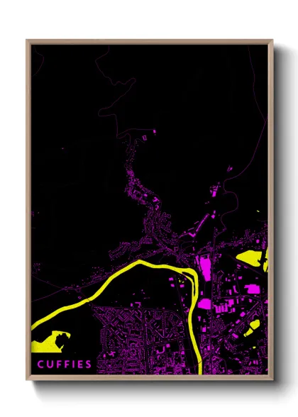 Une affiche de carte sur Cuffies
