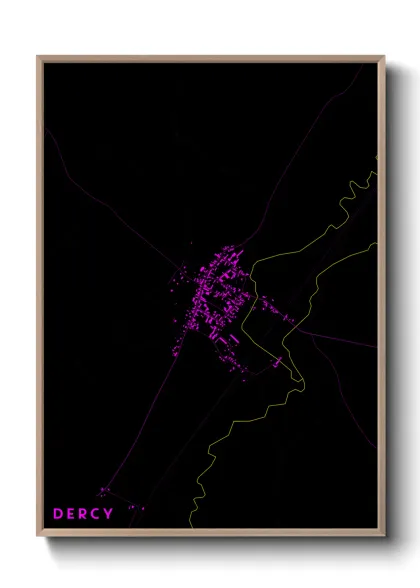 Une affiche de carte sur Dercy