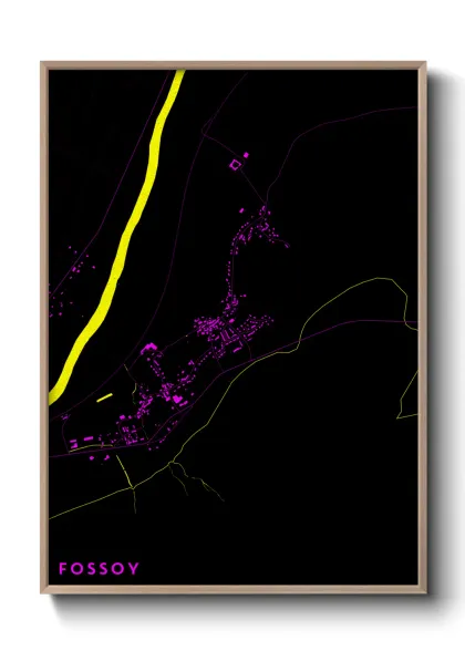 Une affiche de carte sur Fossoy