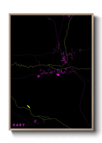 Une affiche de carte sur Hary