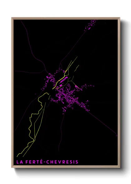 Une affiche de carte sur La Ferté-Chevresis