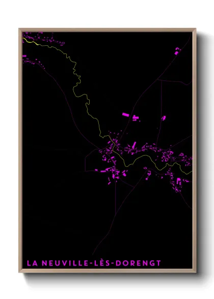 Une affiche de carte sur La Neuville-lès-Dorengt