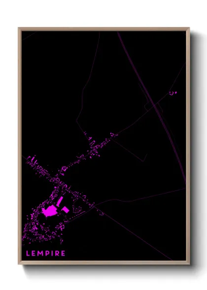 Une affiche de carte sur Lempire