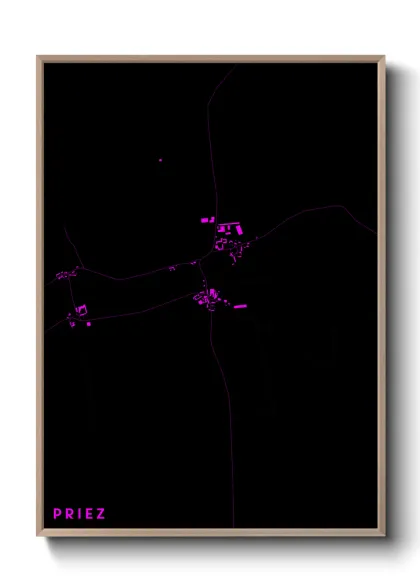 Une affiche de carte sur Priez