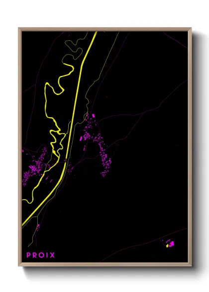 Une affiche de carte sur Proix