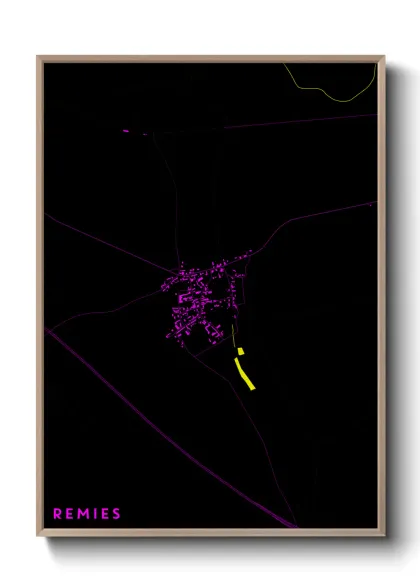 Une affiche de carte sur Remies