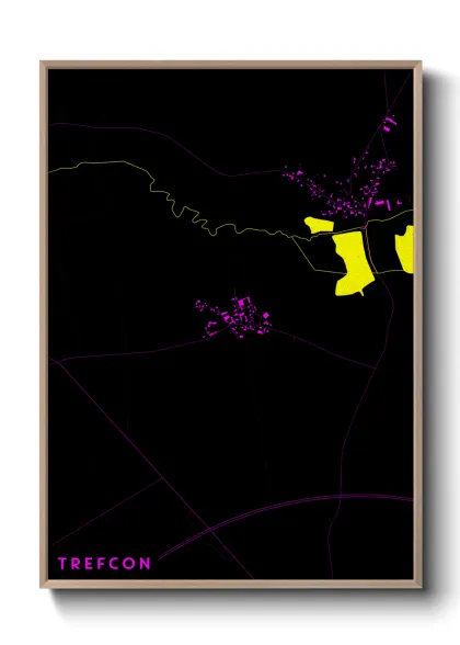 Une affiche de carte sur Trefcon