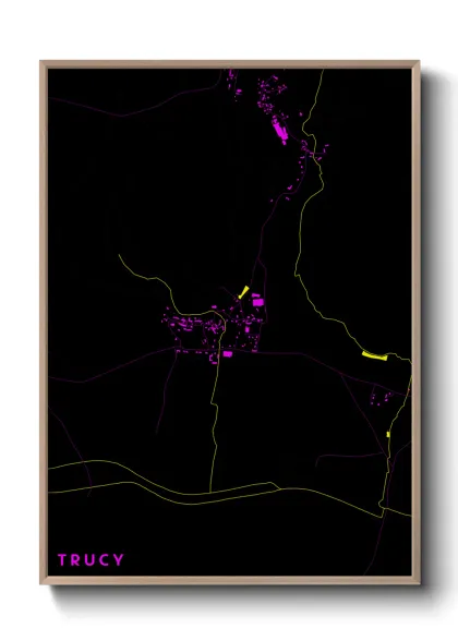 Une affiche de carte sur Trucy