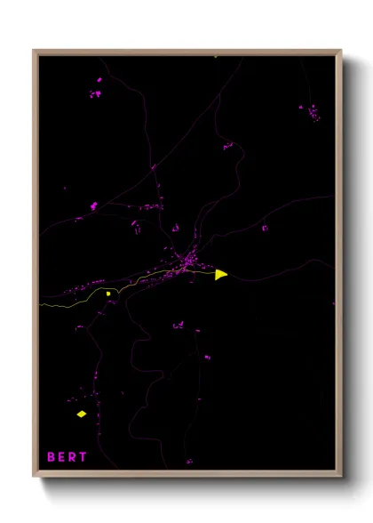 Une affiche de carte sur Bert